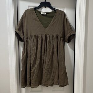 Babydoll Vneck dress